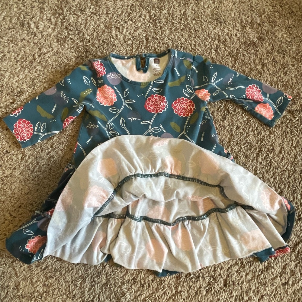 3T toddler girls dress bundle BabyGap and Tea Collection   |    2 pieces total - Picture 3 of 9